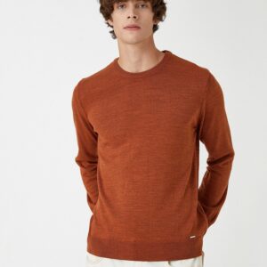 Orange Knitwear Sweater Crew Neck