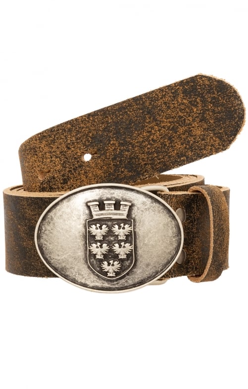 manid Trachten Belts dark brown