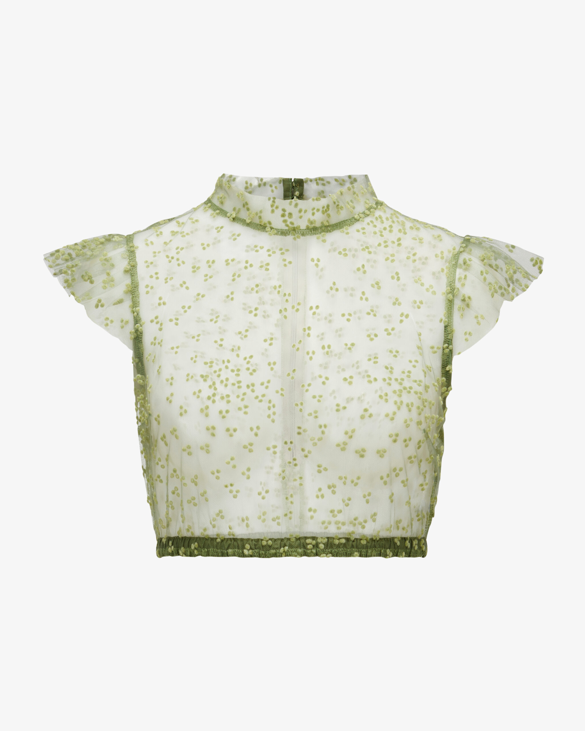 Sea green Traditional German Blouse