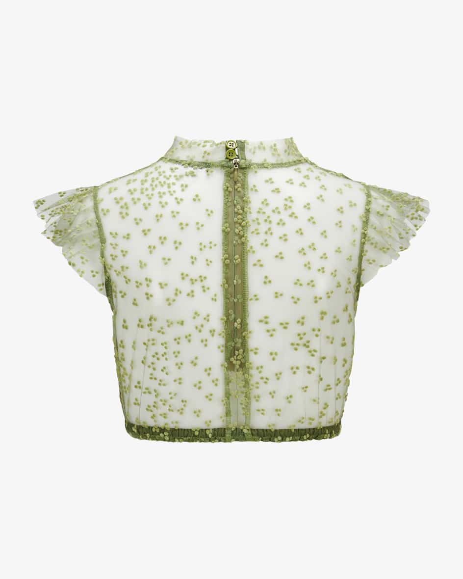 Sea green Traditional German Blouse - Image 2