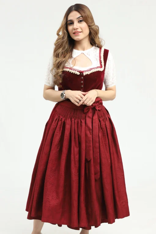 Red Drindl Dress - Image 2
