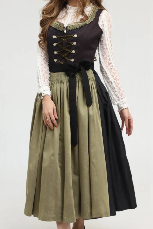 Sophisticated Black Dirndl Classic German Attire - Image 3