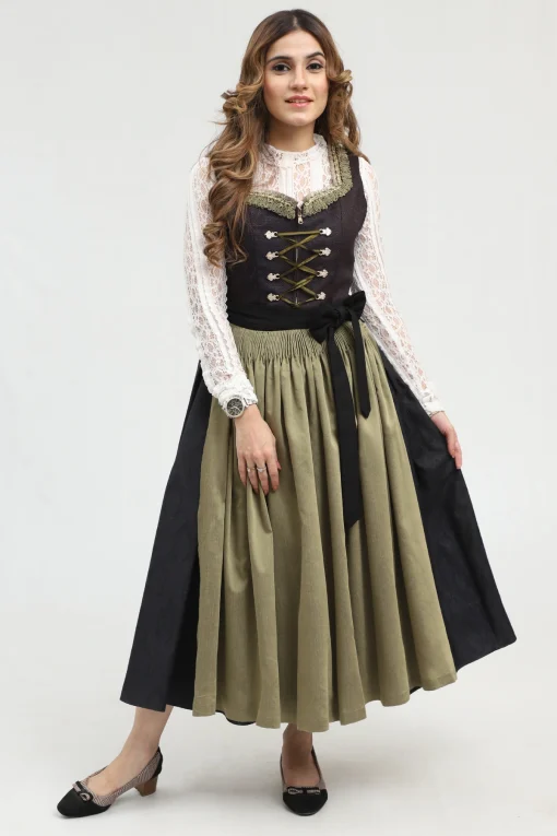 Sophisticated Black Dirndl Classic German Attire - Image 2