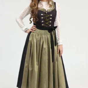 Sophisticated Black Dirndl Classic German Attire