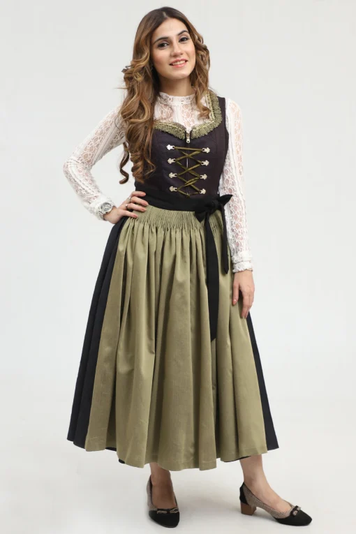Sophisticated Black Dirndl Classic German Attire