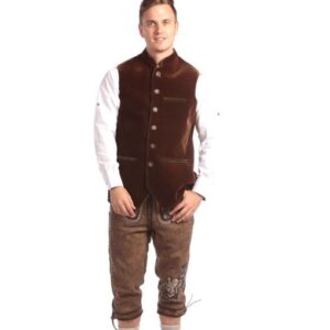 Brown traditional German Men WaistCoat
